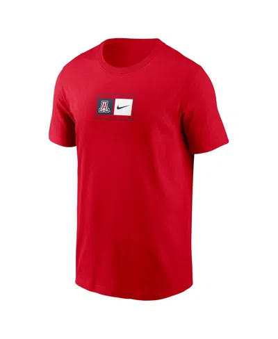 Nike Men's Red Arizona Wildcats Campus Logo Swoosh T-shirt In Red