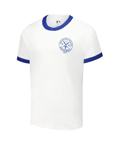 Fanatics Darius Rucker Collection By  Men's White Philadelphia Phillies Henley Raglan T-shirt In White