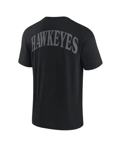 Fanatics Men's Black Iowa Hawkeyes Iconic T-shirt In Black