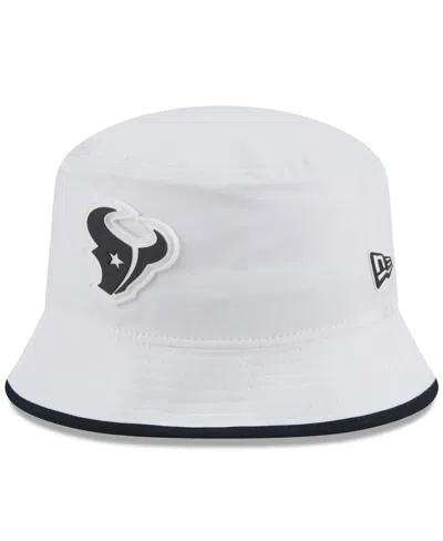 New Era Men's White Houston Texans 2025 Nfl Training Camp Stretch Bucket Hat
