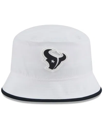 New Era Men's White Houston Texans 2025 Nfl Training Camp Stretch Bucket Hat