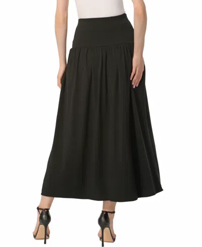 Kimi & Kai Tiered Maxi Skirt In Black