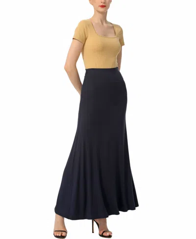 Kimi & Kai Waist Ruched Maxi Skirt