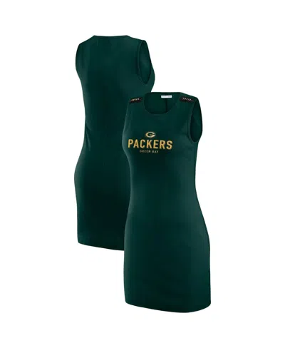 Wear By Erin Andrews Women's X Gracie Hunt Green Bay Packers Ribbed Tank Dress