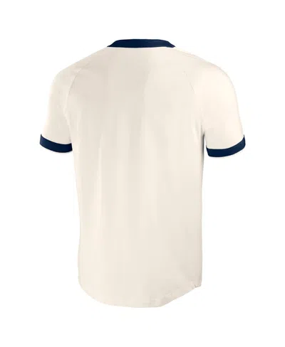 Fanatics Men's White Tampa Bay Rays Henley Raglan T-shirt In White