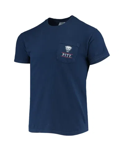 Image One Men's Navy Pitt Panthers Campus Americana T-shirt In Blue