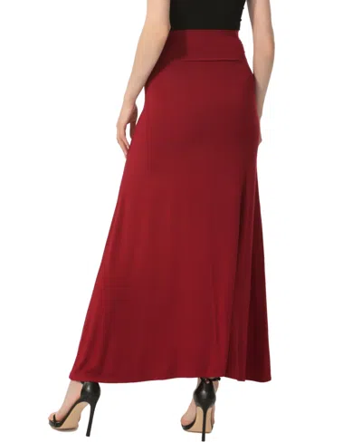 Kimi & Kai Waist Ruched Maxi Skirt