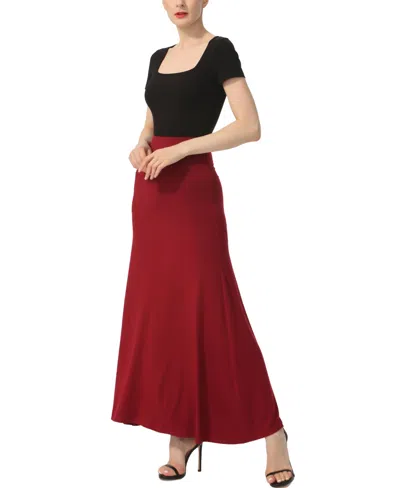 Kimi & Kai Waist Ruched Maxi Skirt