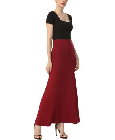 Kimi & Kai Waist Ruched Maxi Skirt