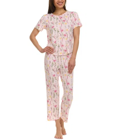 Flora By Flora Nikrooz Women's 2-pc. Jody Floral Pajamas Set