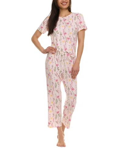 Flora By Flora Nikrooz Women's 2-pc. Jody Floral Pajamas Set