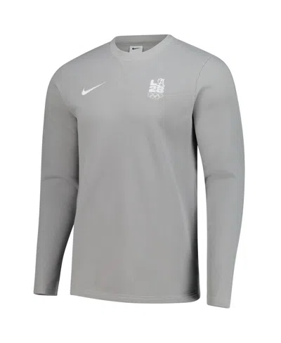 Nike Men's Gray La28 Summer Olympics Retro Pullover Sweatshirt In Gray
