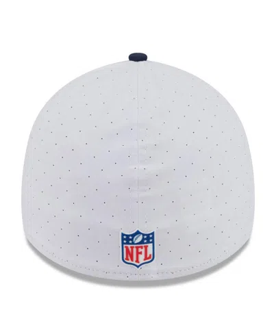 New Era Men's White/navy Denver Broncos 2025 Nfl Training Camp 39thirty Flex Hat