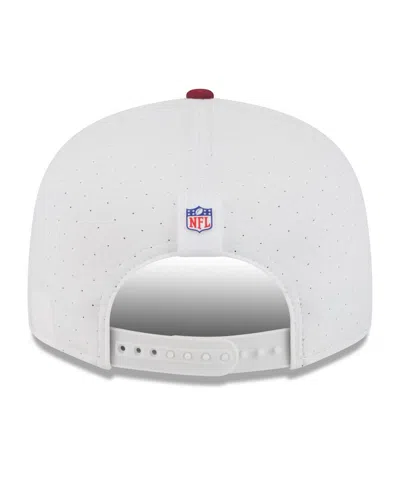 New Era Men's White/burgundy Washington Commanders 2025 Nfl Training Camp Split Panel 9fifty Snapback Hat
