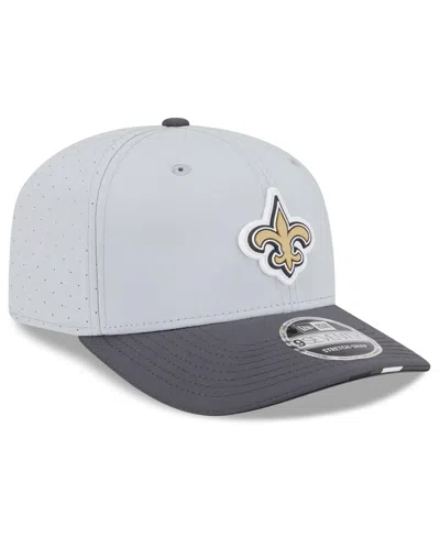 New Era Men's Gray/graphite New Orleans Saints 2025 Nfl Training Camp 9seventy Adjustable Hat