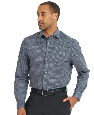 Nick Graham Men's Corner Square Dress Shirt In Black