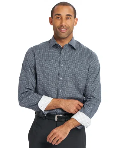 Nick Graham Men's Corner Square Dress Shirt In Black