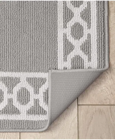 Jean Pierre New York Christine Trellis Border Tufted Runner Rug, 30" X 144"