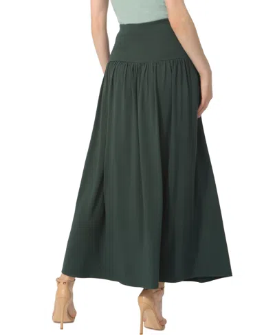 Kimi & Kai Tiered Maxi Skirt In Green