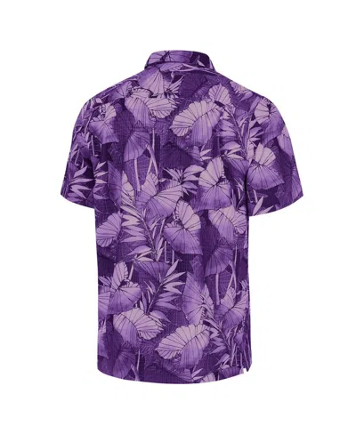 Tommy Bahama Men's Purple Lsu Tigers Coast Nuevo Fronds Button-up Shirt In Purple