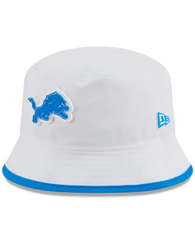 New Era Men's White Detroit Lions 2025 Nfl Training Camp Stretch Bucket Hat