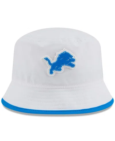New Era Men's White Detroit Lions 2025 Nfl Training Camp Stretch Bucket Hat
