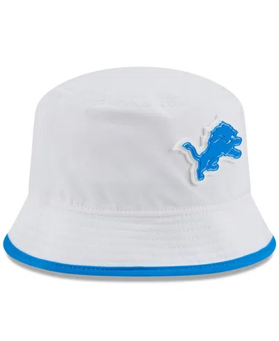 New Era Men's White Detroit Lions 2025 Nfl Training Camp Stretch Bucket Hat