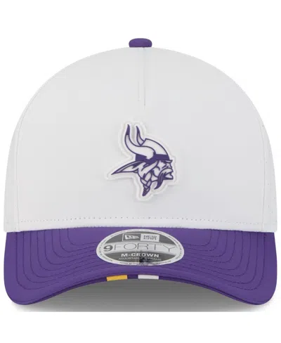 New Era Big Boys And Girls White/purple Minnesota Vikings 2025 Nfl Training Camp A-frame 9forty Adjustable H In White