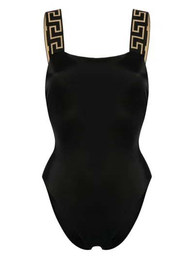 Versace One-piece Swimsuit With Greca Border