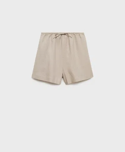 Mango Women's Linen Pajama Shorts