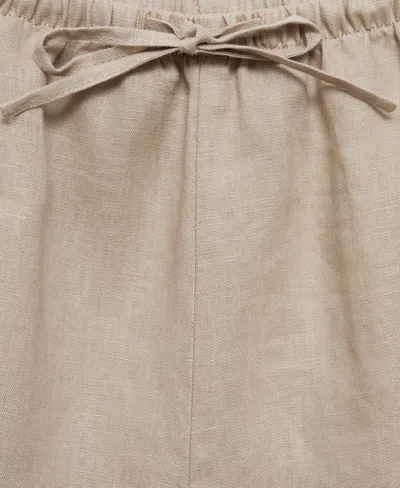 Mango Women's Linen Pajama Shorts