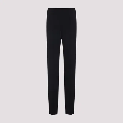 Giorgio Armani Viscose Pants Central Stitching In Black