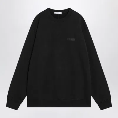 Givenchy Crew Neck Cotton Sweatshirt In Black
