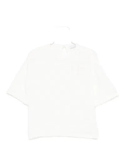 Iro Boxy Silhouette Short Sleeves Top In White