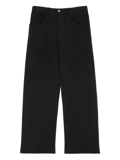 Mm6 Maison Margiela Black Cotton Track Pants