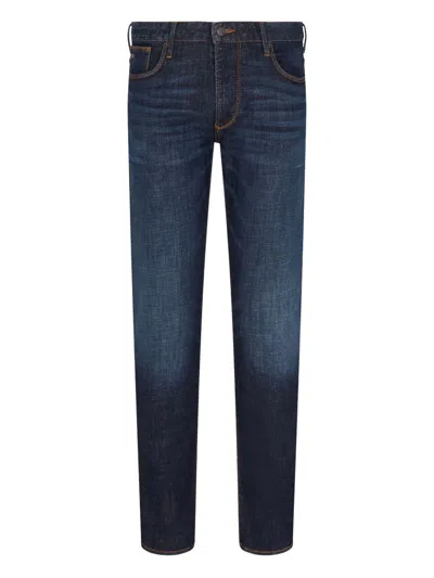 Emporio Armani Denim Cotton Jeans In Blue