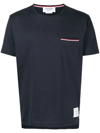 Thom Browne T-shirt Con Taschino Rwb