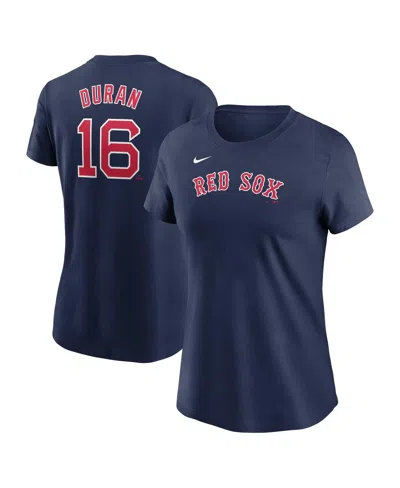 Nike Women's Jarren Duran Navy Boston Red Sox Fuse Name Number T-shirt