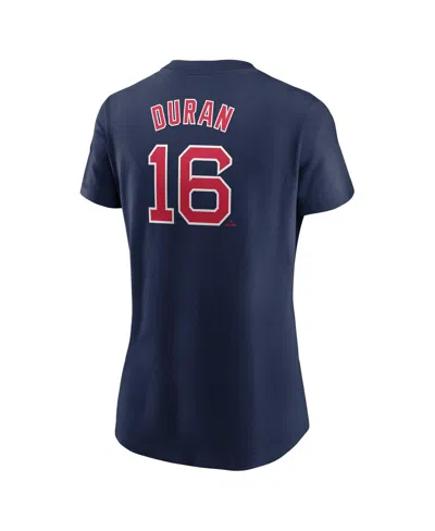 Nike Women's Jarren Duran Navy Boston Red Sox Fuse Name Number T-shirt