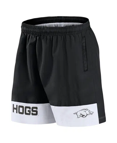 Fanatics Men'sâ Black Arkansas Razorbacks Elements Intensity Woven Shorts In Black