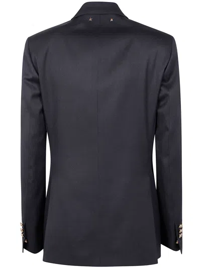 Golden Goose "golden W`s" Double Breasted Blazer Light Dry Wool Gabardine