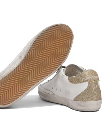 Golden Goose Deluxe Brand White Leather Super Star Classic Sneakers In White