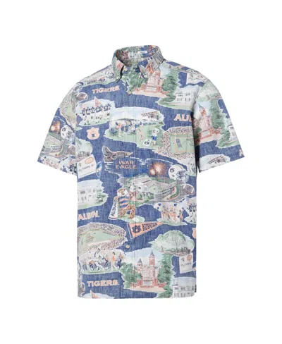 Reyn Spooner Men's Navy Auburn Tigers Scenic Button-down Shirt In Blue