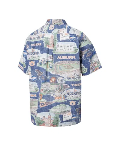 Reyn Spooner Men's Navy Auburn Tigers Scenic Button-down Shirt In Blue
