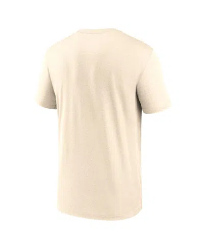 Jordan Men's Natural North Carolina Tar Heels Campus Shadow Legend Performance T-shirt In Neutral