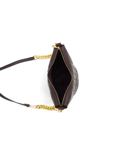 Like Dreams Eleni Quilted Top Handle Crossbody Bag In Brown