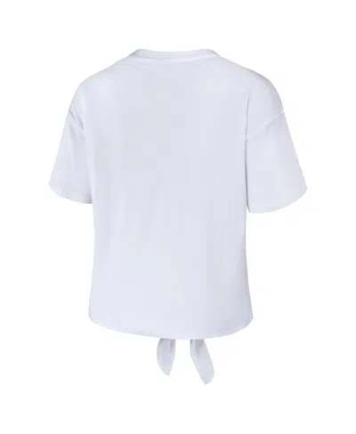 Wear By Erin Andrews Women's White Colorado Avalanche Front Knot T-shirt
