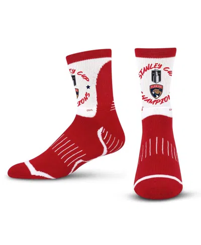Starter Men's And Women's 2-piece Florida Panthers 2025 Stanley Cup Champions Circle Quarter-socks Set