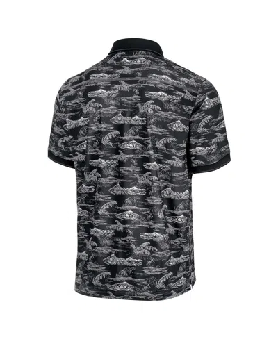 Tommy Bahama Black Texas Longhorns Sport Bay View Islandzone Polo In Black