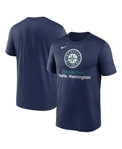 Nike Navy Seattle Mariners Stadium Legend Performance T-shirt In Blue
